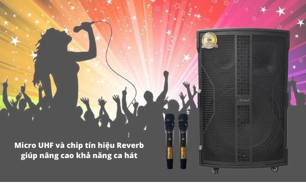 Loa karaoke di động Microtek MTK 18-09 hát karaoke chuyên nghiệp